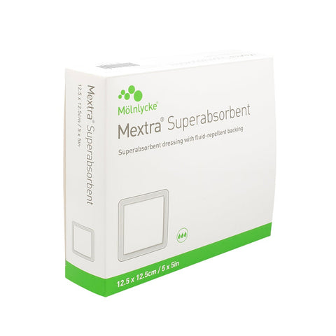 Mextra Superabsorbierende Wundauflage 12,5x12,5 cm (10 Stück)