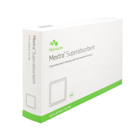 Mextra Superabsorbent Wundauflage 12,5x22,5 (10 Stück)