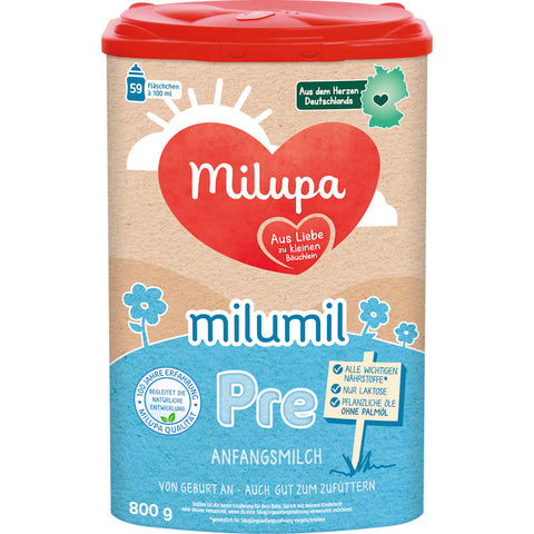 Milupa Milumil Pre Infant Formula from Birth (800 g)