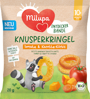 Milupa Babysnack Knusperkringel tomate & carotte-potiron dès 10 mois (20 g)