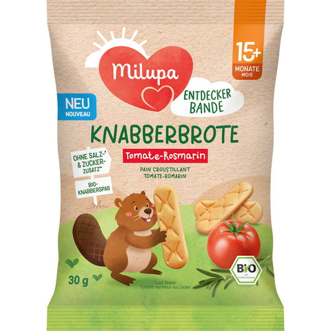 Milupa Kinder-Snack Knabberbrot Tomate-Rosmarin ab 15 Monaten (30 g)