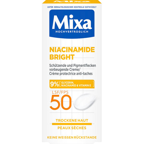 Mixa Crème de soin Niacinamide Bright SPF 50 (50 ml)