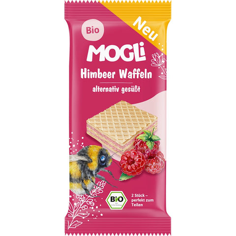MOGLi Snack enfant gaufrette à la framboise (15 g)
