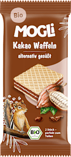 MOGLi Snack enfant gaufres au cacao, dès 3 ans (15 g)