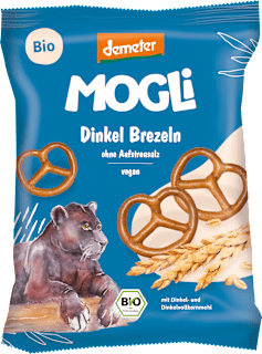 MOGLi Dinkel Brezel Snack für Kinder ab 3 Jahren (50 g)