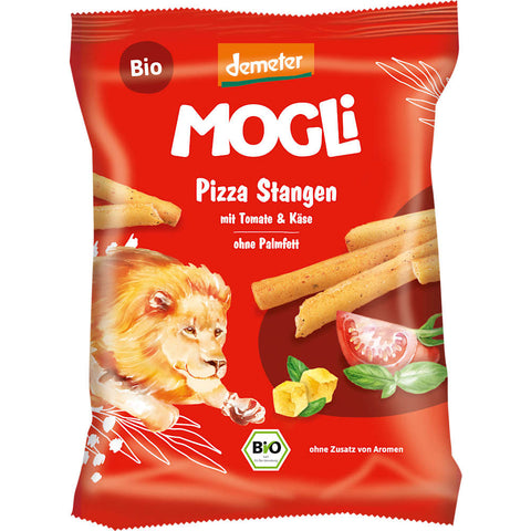 MOGLi Bâtonnets pizza pour enfant au fromage et huile d'olive, dès 3 ans (75 g)