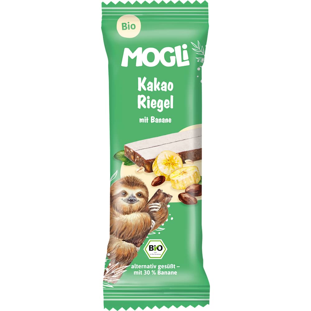 MOGLi Barre cacao-banane dès 3 ans (25 g)