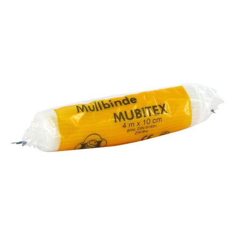 Mubitex bandes de gaze 10 cm sous cellophane (1 pièce)