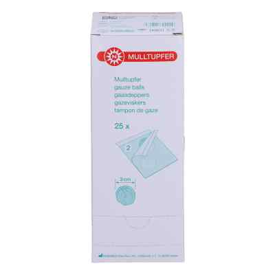 NOBAMED Tampons de gaze stériles diamètre 3,0 cm (25x2 pièces)