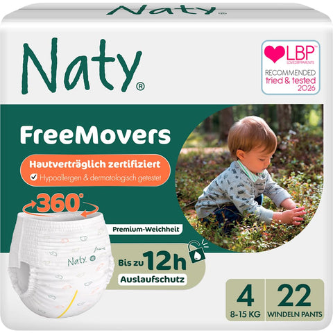 Naty Baby Pants Taille 4 (8-15 kg), 22 pièces