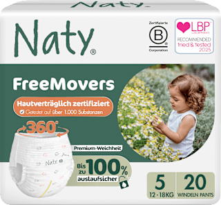 Naty Baby Pants taille 5 (12-18 kg), 20 pièces
