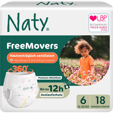 Naty Baby Pants Größe 6 (14-20 kg) (18 Stück)