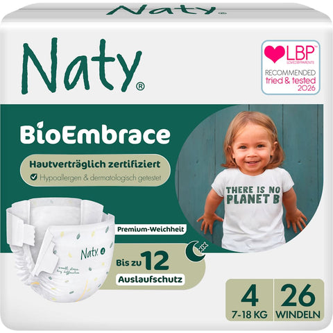 Naty BioEmbrace couches taille 4 (7-18 kg), 26 pièces