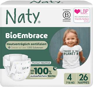 Naty BioEmbrace couches taille 4 (7-18 kg), 26 pièces