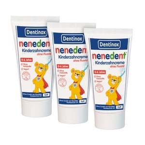 Nenedent dentifrice enfant sans fluorure (3x50 ml)
