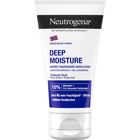 Neutrogena Deep Moisture Body Lotion, dry skin, travel size (75 ml)