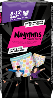 Ninjamas pantalon de pyjama filles 8-12 ans (9 pièces)