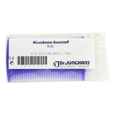 Dr. Junghans Medical Peigne à lentes en plastique bleu (1 pièce)