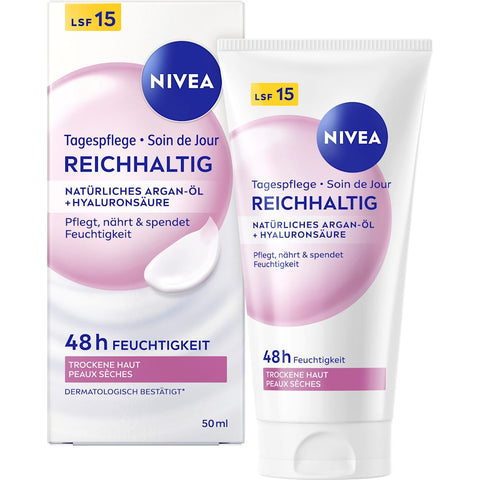 NIVEA Reichhaltige Tagespflege LSF 15, 50 ml