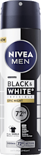 NIVEA MEN Antitranspirant spray déodorant Black & White Invisible Epic Night (150 ml)