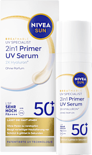 NIVEA SUN Fluide solaire 2-en-1 Primer & Sérum UV LSF 50+ (30 ml)