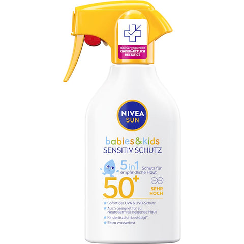 NIVEA SUN Kids Sensitive Sonnenspray, LSF 50+, 250 ml