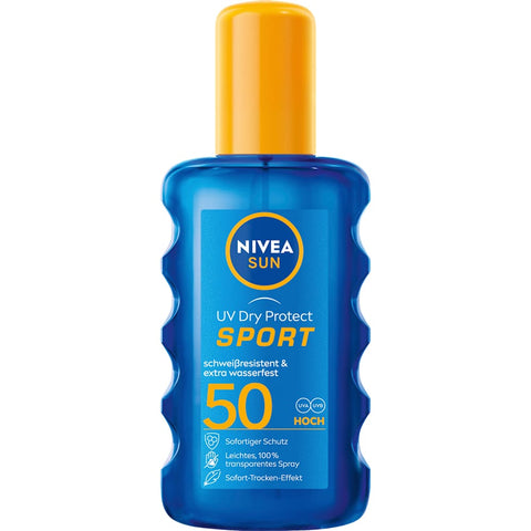 NIVEA SUN UV Dry Protect Sport Sonnenspray LSF 50 (200 ml)