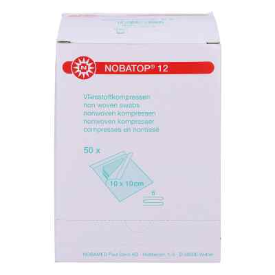 Nobatop 12 compresses stériles 10x10cm (50 x 2 pièces)