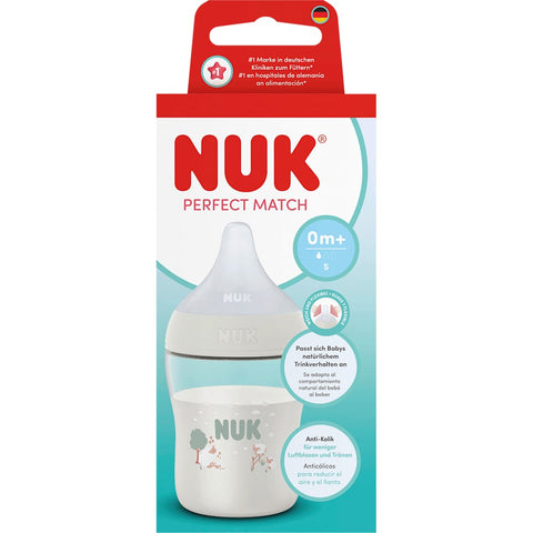 NUK Perfect Match biberon blanc, dès la naissance (150 ml, 1 pièce)