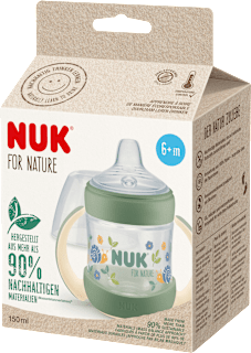 NUK Bouteille d'apprentissage for Nature, verte, dès 6 mois, 150 ml, 1 pièce
