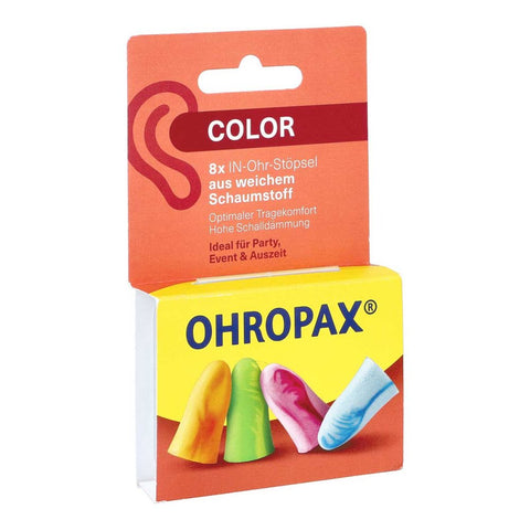 Ohropax Color Schaumstoff-Ohrstöpsel (8 Stück)