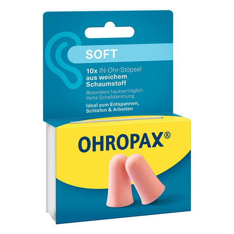 Ohropax Soft Schaumstoff-Ohrstöpsel (10 Stück)
