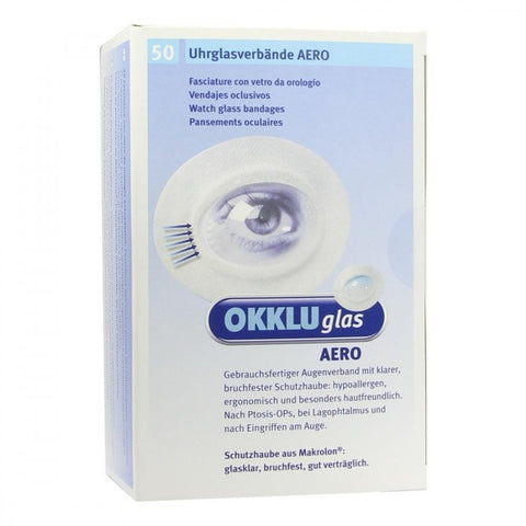 Okkluglas Aero pansement verre de montre (50 pièces)