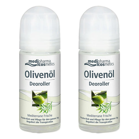 Medipharma Cosmetics Olivenöl Deodorant Roll-on Mediterrane Frische (2x50 ml)