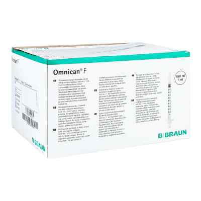 Omnican F seringue à dosage fin 1 ml 30G x 12mm (100 pièces)
