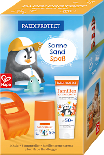 PAEDIPROTECT Set de protection solaire crème solaire + roll-on solaire SPF 50+ (1 pièce)