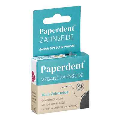 Paperdent fil dentaire végan eucalyptus-menthe ciré (30 m, 1 pièce)