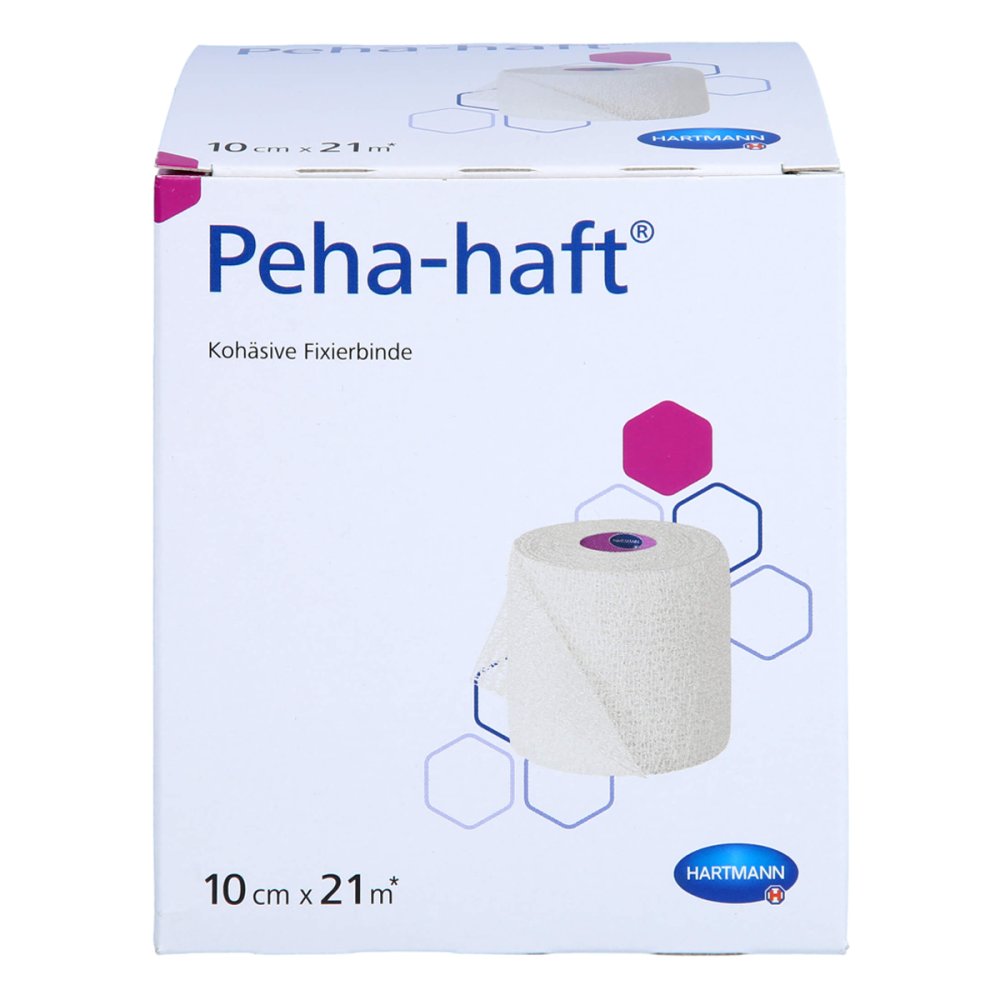Peha-haft bande de fixation sans latex 10 cm x 21 m (1 pièce)