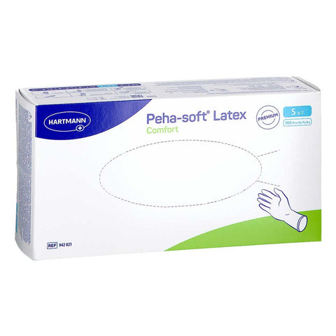 PAUL HARTMANN AG Peha-soft Latex Comfort unsterile Untersuchungshandschuhe, Größe S (100 Stück)