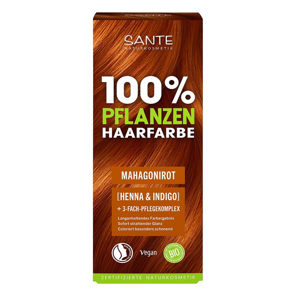 SANTE Coloration végétale avec complexe de soin triple rouge acajou 07 (100 g)