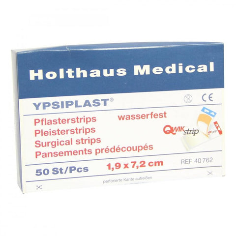 Ypsiplast wasserfeste Pflaster 1,9x7,2 cm (50 Stück)