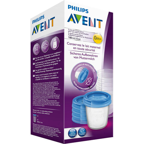 Philips Avent VIA Muttermilch-Aufbewahrungsbecher (5 Stück)