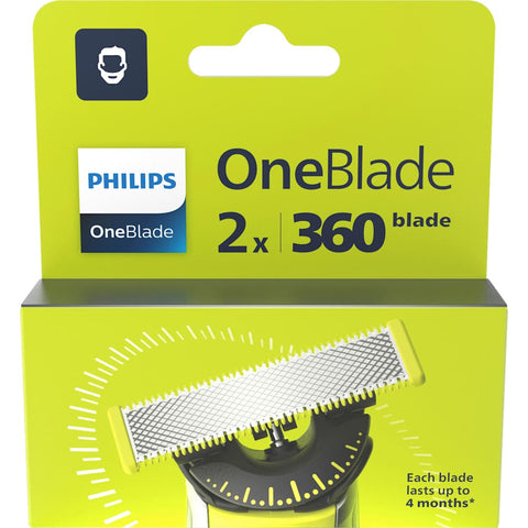 PHILIPS OneBlade 360 QP420/50 lames de rasoir (2 pièces)