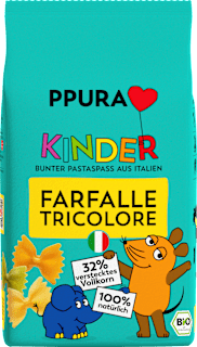 PPURA Pâtes Farfalle tricolore pour enfants (500 g)