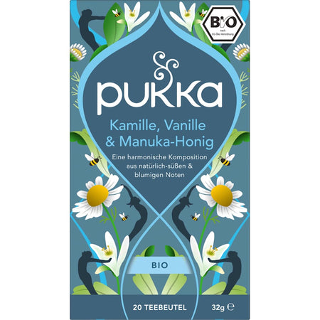 pukka Tisane aux herbes camomille, vanille et miel de manuka (20 sachets), 32 g