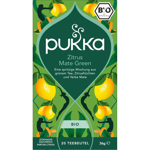 Pukka tisane aux agrumes et au maté vert (20 sachets), 36 g