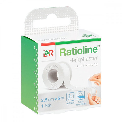 Ratioline acute adhesive bandage (2.5 cm x 5 m, 1 piece)