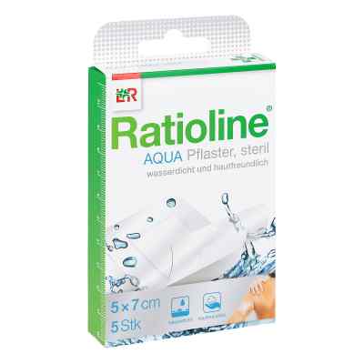 Ratioline aqua Pansement de douche Plus 5x7 cm stérile (5 pièces)