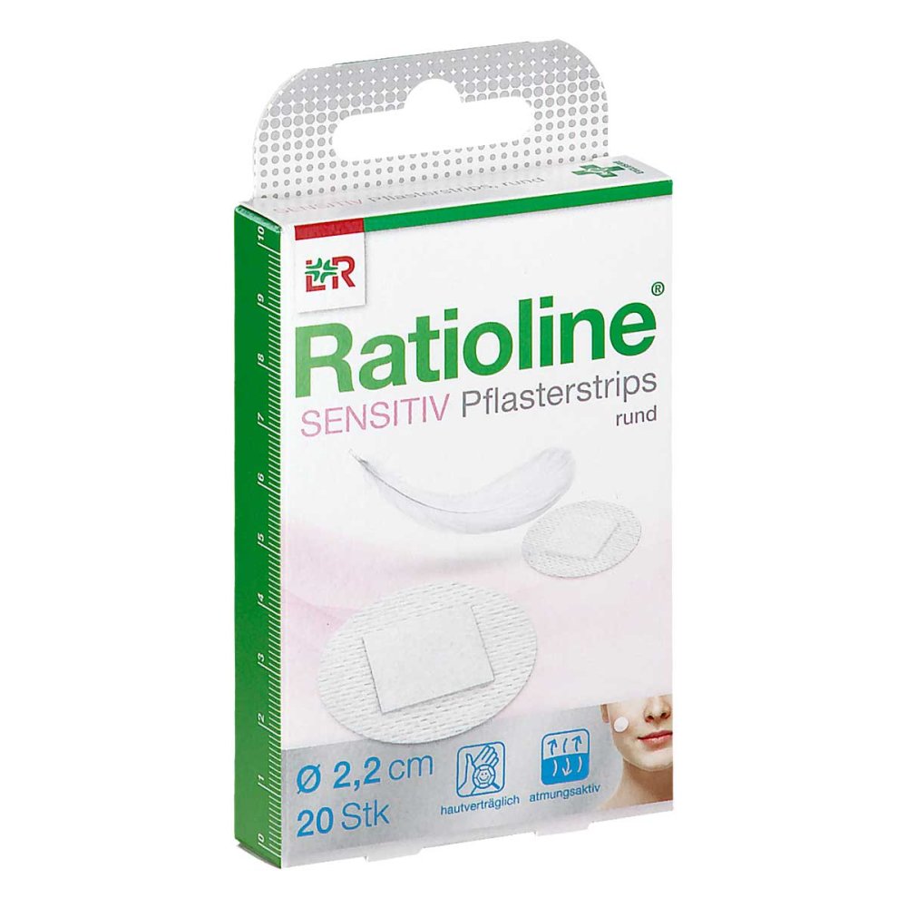 Ratioline sensible pansements adhésifs ronds (20 pièces)