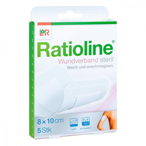 Ratioline sterile dressing 10x8 cm (5 pieces)